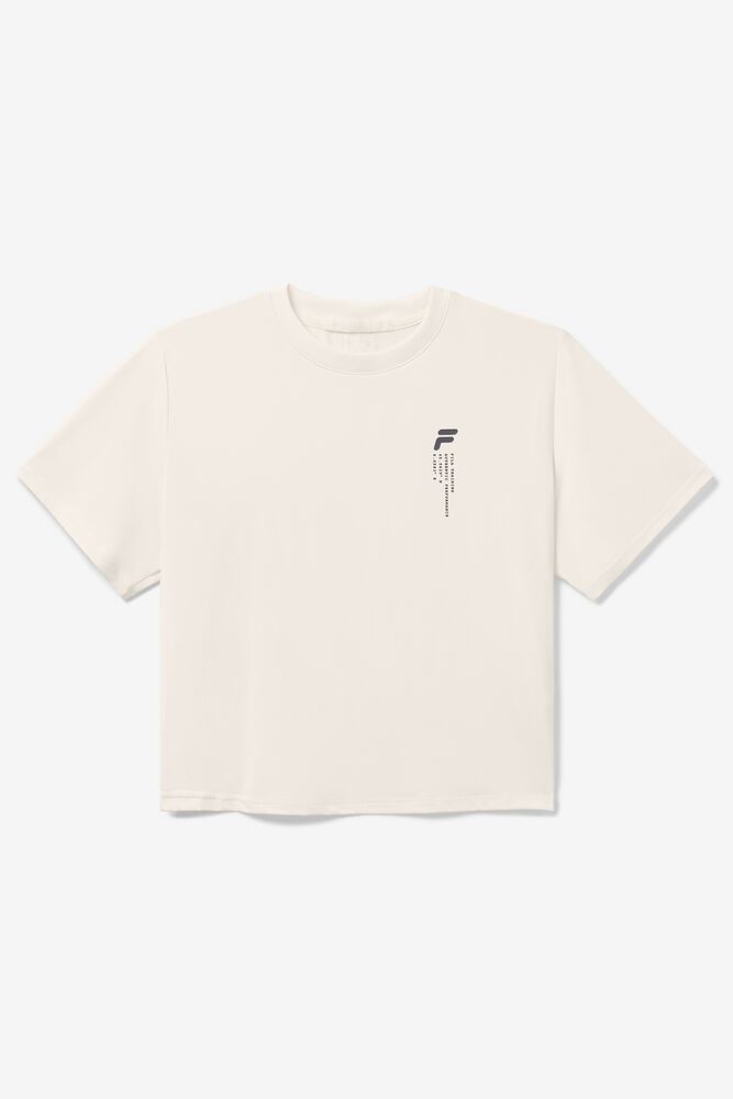 Fila T-Shirt Dame Beige Competitor Loose EIF-708396